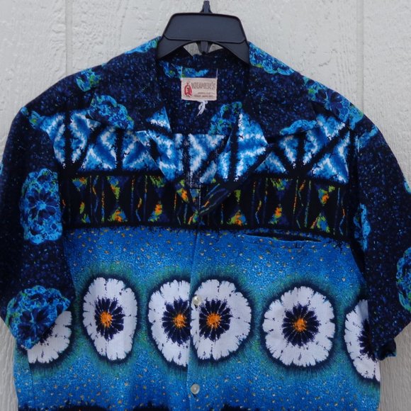 Kramers | Shirts | Vintage 96s Blue Green Orange Hawaiian Kramers ...